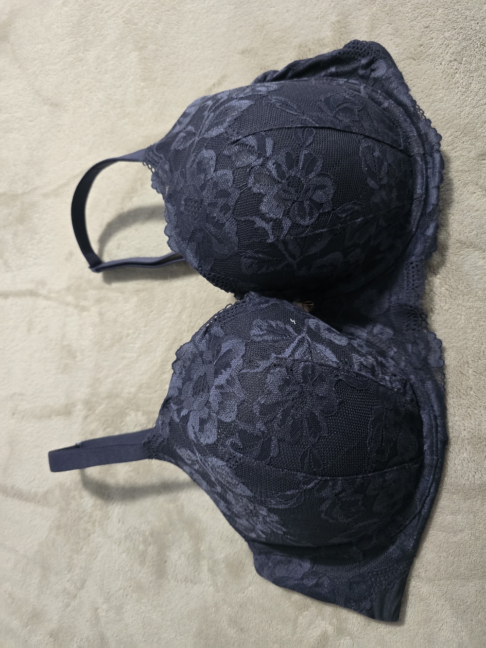 Victoria's Secret Dark Navy Lace Underwire Bra
